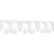 Ekena Millwork Porcelina Architectural Grade PVC Running Trim, 8"H x 5/8"P x 48"L RUNP08X0625X48POR - alternate 1